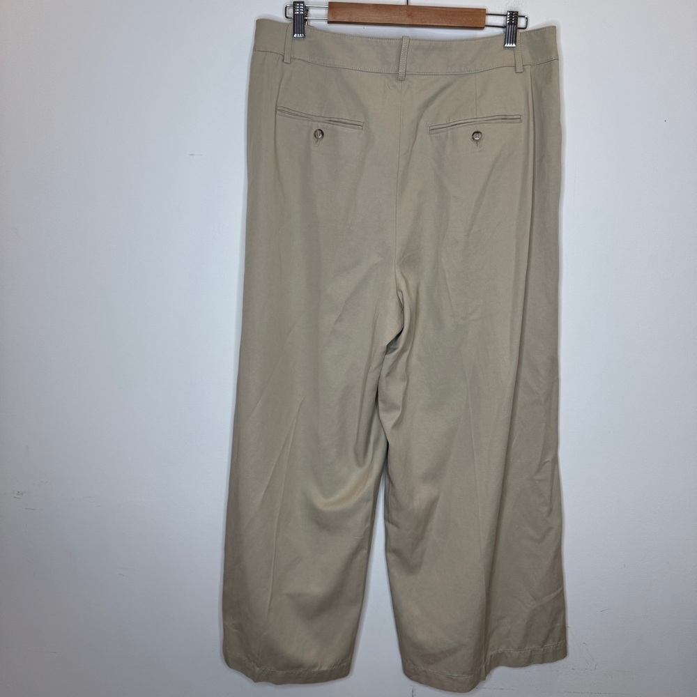 NWT Madewell Plus Harlow Wide-Leg Pant in Beige Size 16 Petite - Picture 2 of 6